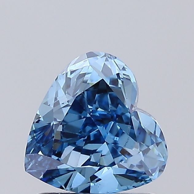 Loose Diamond - HEART 1.51ct Fancy Vivid Blue VS1: Loose Diamond - HEART 1.51ct Fancy Vivid Blue VS1 Source: This is a real non-mined Diamond that has been grown in a lab Shape: HEART Carats: 1.51 Color: Fancy Vivid Blue Certification: IGI Video: