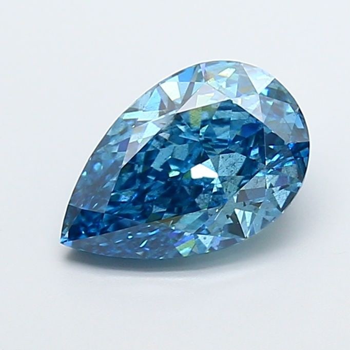 Loose Diamond - PEAR 3.07ct Fancy Vivid Blue SI2: Loose Diamond - PEAR 3.07ct Fancy Vivid Blue SI2 Source: This is a real non-mined Diamond that has been grown in a lab Shape: PEAR Carats: 3.07 Color: Fancy Vivid Blue Certification: IGI Video: Video