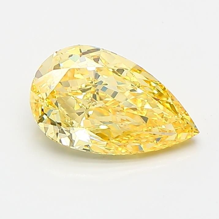 Loose Diamond - PEAR 1.01ct Fancy Vivid Yellow VS2: Loose Diamond - PEAR 1.01ct Fancy Vivid Yellow VS2 Source: This is a real non-mined Diamond that has been grown in a lab Shape: PEAR Carats: 1.01 Color: Fancy Vivid Yellow Certification: IGI Video:
