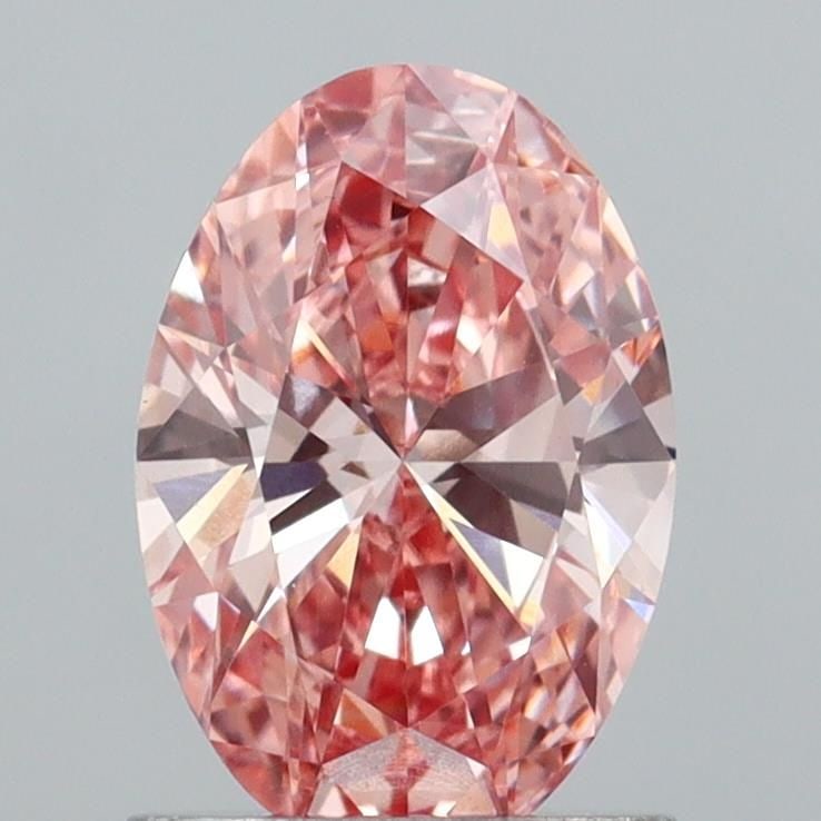Loose Diamond - OVAL 1.06ct Fancy Vivid Pink VVS2: Loose Diamond - OVAL 1.06ct Fancy Vivid Pink VVS2 Source: This is a real non-mined Diamond that has been grown in a lab Shape: OVAL Carats: 1.06 Color: Fancy Vivid Pink Certification: IGI Video: