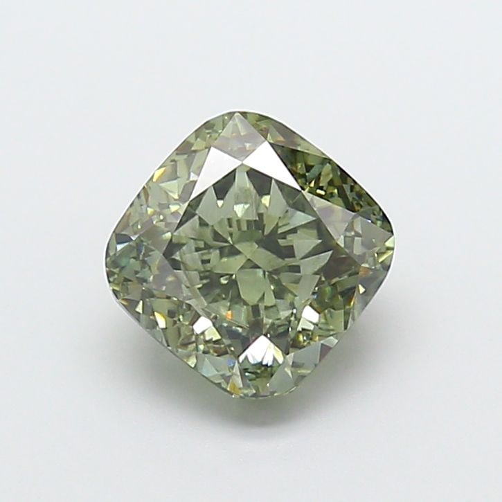Loose Diamond - CUSHION MODIFIED 3.05ct Fancy Vivid Green SI1: Loose Diamond - CUSHION MODIFIED 3.05ct Fancy Vivid Green SI1 Source: This is a real non-mined Diamond that has been grown in a lab Shape: CUSHION MODIFIED Carats: 3.05 Color: Fancy Vivid Green Certif