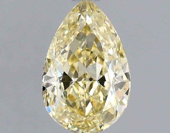 Loose Diamond - PEAR 1.09ct Fancy Light Yellow VS1: Loose Diamond - PEAR 1.09ct Fancy Light Yellow VS1 Source: This is a real non-mined Diamond that has been grown in a lab Shape: PEAR Carats: 1.09 Color: Fancy Light Yellow Certification: IGI Video: