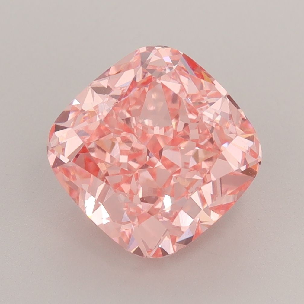 Loose Diamond - CUSHION MODIFIED 3.1ct Fancy Vivid Pink VVS2: Loose Diamond - CUSHION MODIFIED 3.1ct Fancy Vivid Pink VVS2 Source: This is a real non-mined Diamond that has been grown in a lab Shape: CUSHION MODIFIED Carats: 3.1 Color: Fancy Vivid Pink Certifica