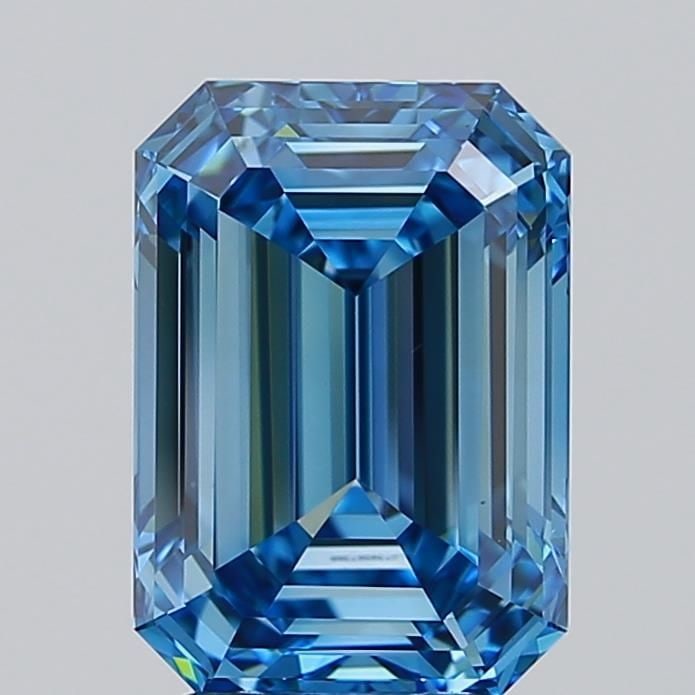 Loose Diamond - EMERALD 4.01ct Fancy Vivid Blue VVS1: Loose Diamond - EMERALD 4.01ct Fancy Vivid Blue VVS1 Source: This is a real non-mined Diamond that has been grown in a lab Shape: EMERALD Carats: 4.01 Color: Fancy Vivid Blue Certification: IGI Video: