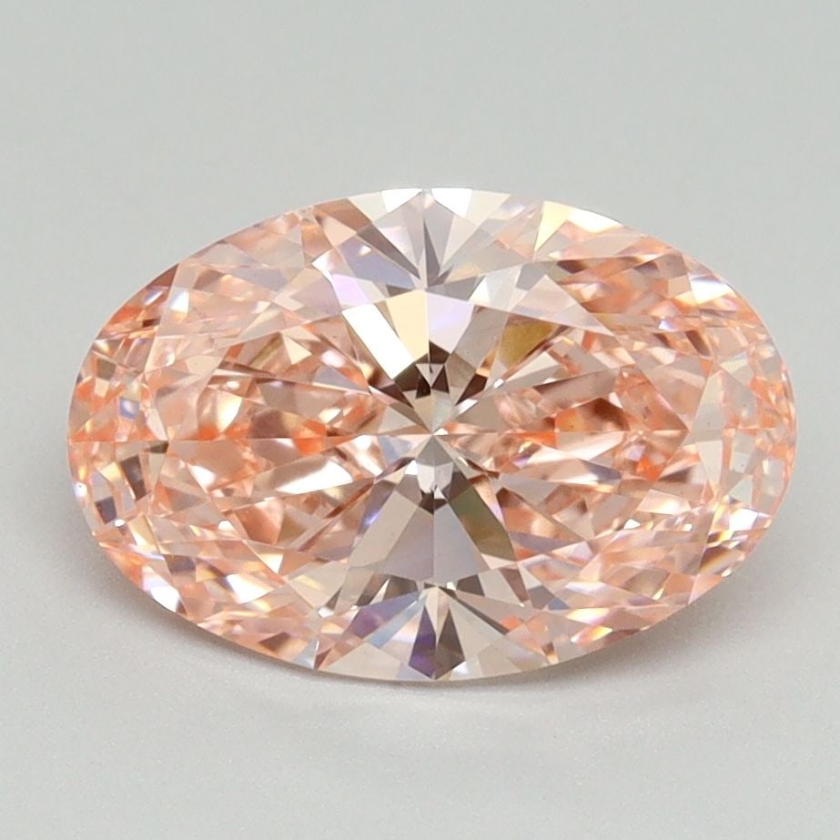 Loose Diamond - OVAL 2.18ct Fancy Vivid Pink VS1: Loose Diamond - OVAL 2.18ct Fancy Vivid Pink VS1 Source: This is a real non-mined Diamond that has been grown in a lab Shape: OVAL Carats: 2.18 Color: Fancy Vivid Pink Certification: IGI Video: