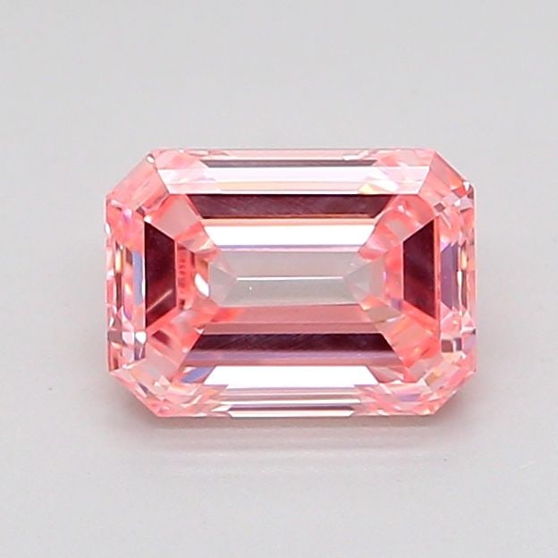 Loose Diamond - EMERALD 1.1ct Fancy Intense Pink VVS2: Loose Diamond - EMERALD 1.1ct Fancy Intense Pink VVS2 Source: This is a real non-mined Diamond that has been grown in a lab Shape: EMERALD Carats: 1.1 Color: Fancy Intense Pink Certification: IGI Vide