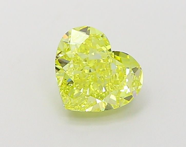 Loose Diamond - HEART 1.24ct Fancy Vivid Yellow VVS2: Loose Diamond - HEART 1.24ct Fancy Vivid Yellow VVS2 Source: This is a real non-mined Diamond that has been grown in a lab Shape: HEART Carats: 1.24 Color: Fancy Vivid Yellow Certification: IGI Video: