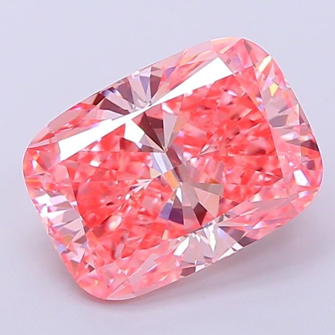 Loose Diamond - CUSHION MODIFIED 3.08ct Fancy Vivid Pink VVS2: Loose Diamond - CUSHION MODIFIED 3.08ct Fancy Vivid Pink VVS2 Source: This is a real non-mined Diamond that has been grown in a lab Shape: CUSHION MODIFIED Carats: 3.08 Color: Fancy Vivid Pink Certifi
