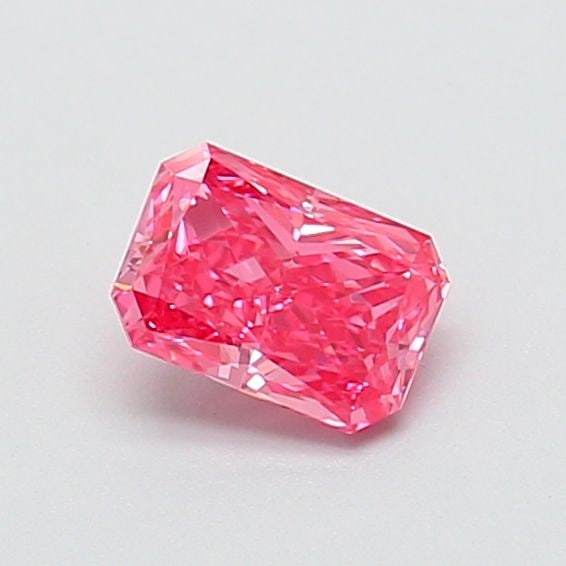 Loose Diamond - RADIANT 0.57ct Fancy Vivid Pink VS1: Loose Diamond - RADIANT 0.57ct Fancy Vivid Pink VS1 Source: This is a real non-mined Diamond that has been grown in a lab Shape: RADIANT Carats: 0.57 Color: Fancy Vivid Pink Certification: IGI Video: