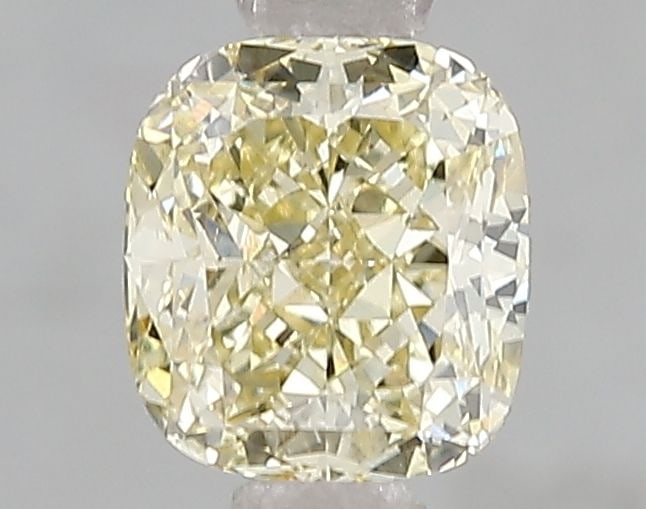 Loose Diamond - CUSHION MODIFIED 1.01ct Fancy Light Yellow VS2: Loose Diamond - CUSHION MODIFIED 1.01ct Fancy Light Yellow VS2 Source: This is a real non-mined Diamond that has been grown in a lab Shape: CUSHION MODIFIED Carats: 1.01 Color: Fancy Light Yellow Cert