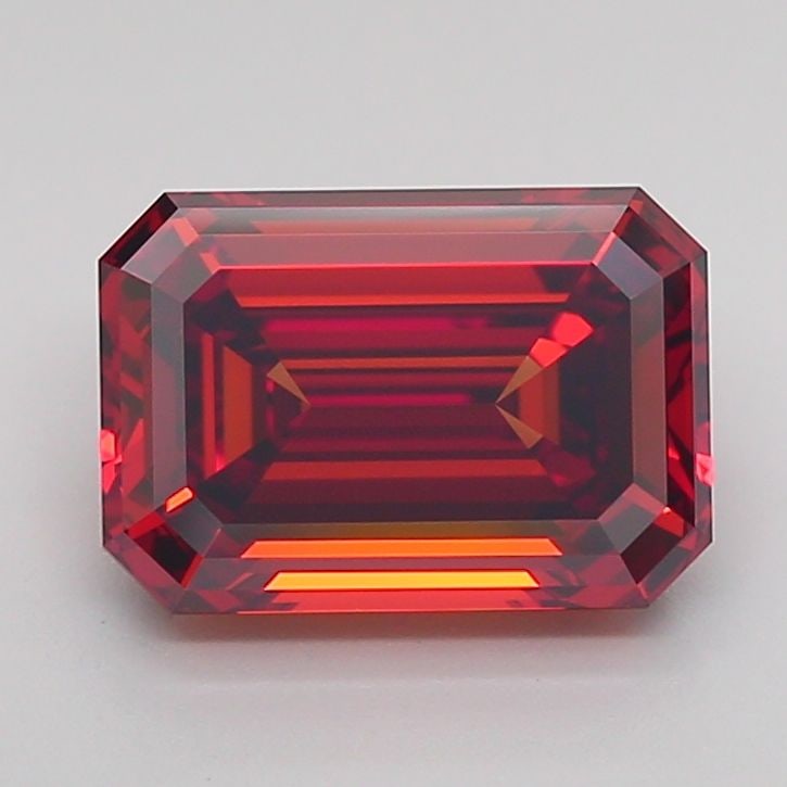 Loose Diamond - EMERALD 2.5ct Fancy Vivid Orange VVS1: Loose Diamond - EMERALD 2.5ct Fancy Vivid Orange VVS1 Source: This is a real non-mined Diamond that has been grown in a lab Shape: EMERALD Carats: 2.5 Color: Fancy Vivid Orange Certification: IGI Vide