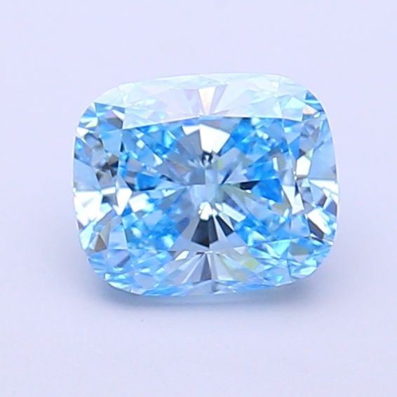 Loose Diamond - CUSHION MODIFIED 1.03ct Fancy Vivid Blue VS1: Loose Diamond - CUSHION MODIFIED 1.03ct Fancy Vivid Blue VS1 Source: This is a real non-mined Diamond that has been grown in a lab Shape: CUSHION MODIFIED Carats: 1.03 Color: Fancy Vivid Blue Certific