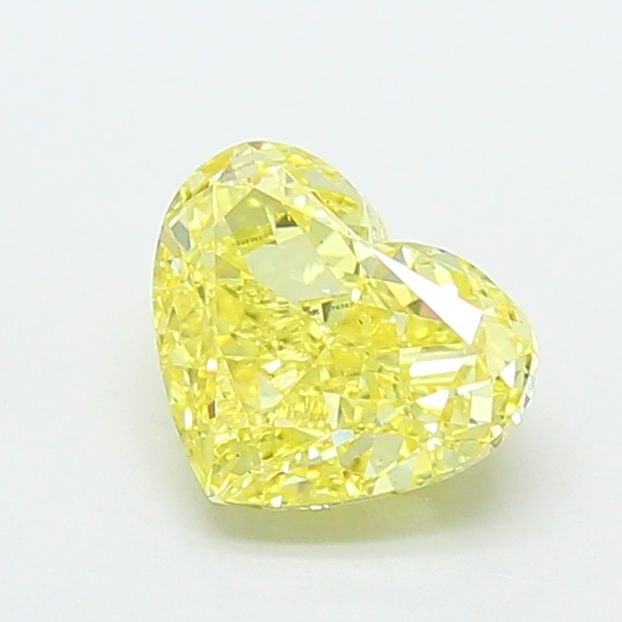 Loose Diamond - HEART 1.44ct Fancy Intense Yellow VS2: Loose Diamond - HEART 1.44ct Fancy Intense Yellow VS2 Source: This is a real non-mined Diamond that has been grown in a lab Shape: HEART Carats: 1.44 Color: Fancy Intense Yellow Certification: IGI Vid