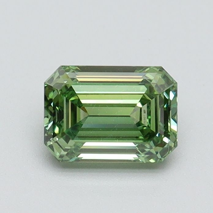 Loose Diamond - EMERALD 0.71ct Fancy Vivid Green VS1: Loose Diamond - EMERALD 0.71ct Fancy Vivid Green VS1 Source: This is a real non-mined Diamond that has been grown in a lab Shape: EMERALD Carats: 0.71 Color: Fancy Vivid Green Certification: IGI Video