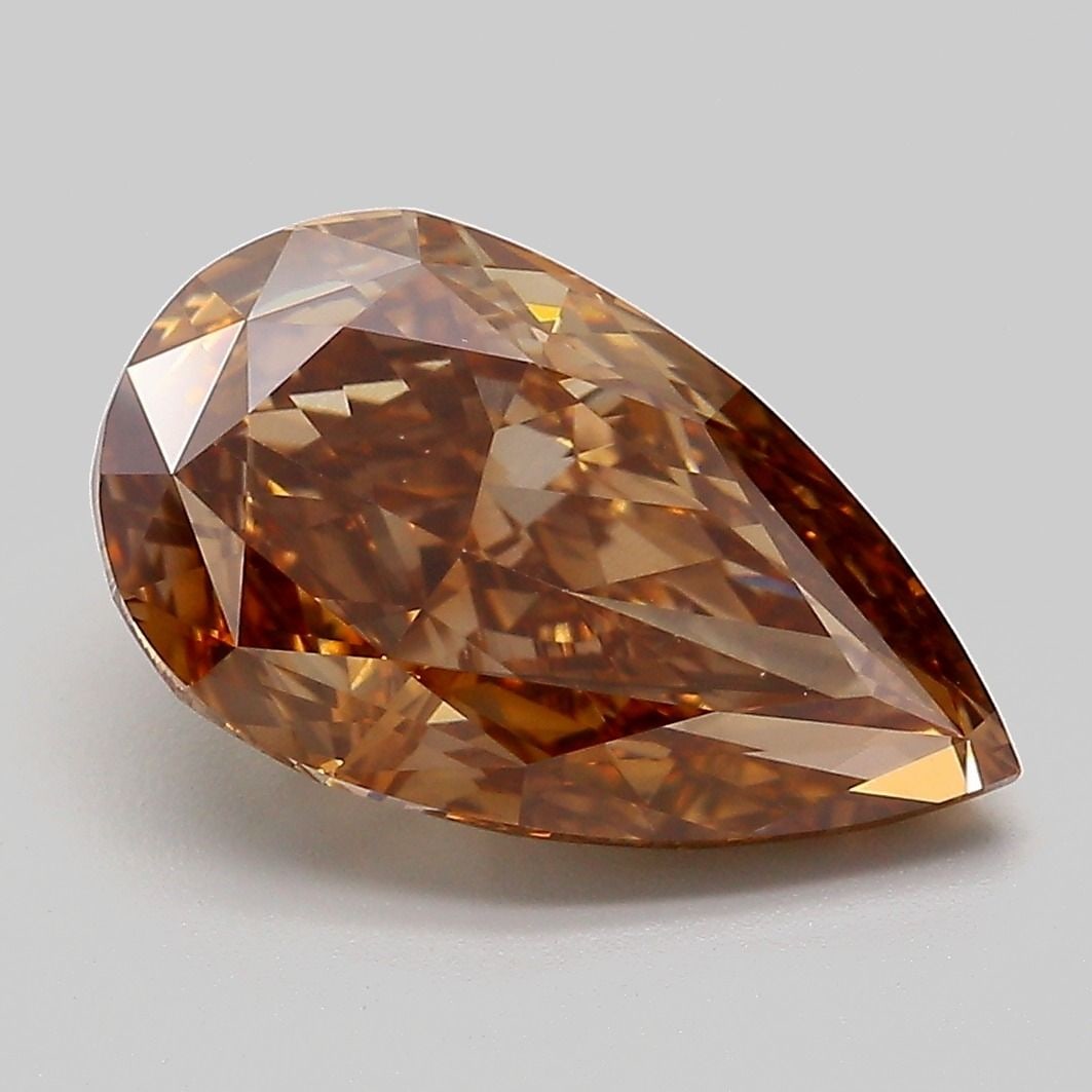 Loose Diamond - PEAR 3.93ct Fancy Brown VS2: Loose Diamond - PEAR 3.93ct Fancy Brown VS2 Source: This is a real non-mined Diamond that has been grown in a lab Shape: PEAR Carats: 3.93 Color: Fancy Brown Certification: IGI Video:
