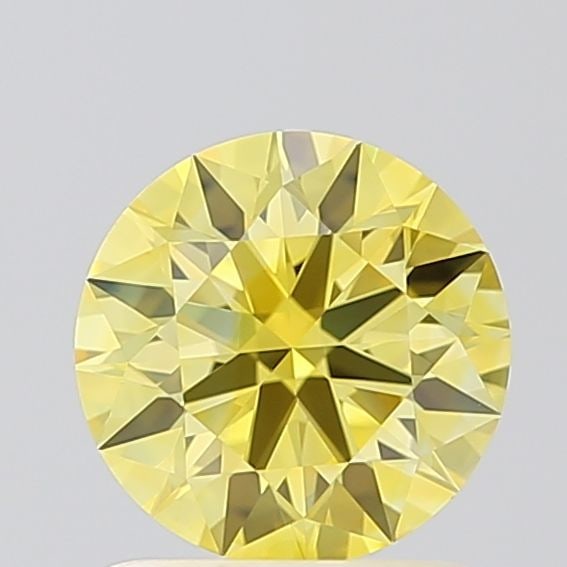 Ideal Loose Diamond - ROUND 1.09ct Fancy Vivid Yellow VVS1: Ideal Loose Diamond - ROUND 1.09ct Fancy Vivid Yellow VVS1 Source: This is a real non-mined Diamond that has been grown in a lab Shape: ROUND Carats: 1.09 Color: Fancy Vivid Yellow Certification: IGI 