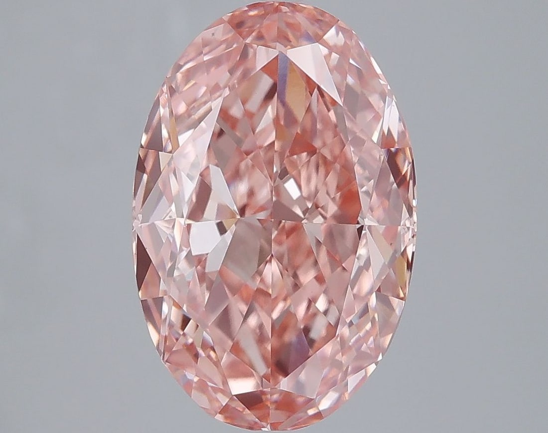 Loose Diamond - OVAL 5.01ct Fancy Vivid Pink VS1: Loose Diamond - OVAL 5.01ct Fancy Vivid Pink VS1 Source: This is a real non-mined Diamond that has been grown in a lab Shape: OVAL Carats: 5.01 Color: Fancy Vivid Pink Certification: IGI Video: