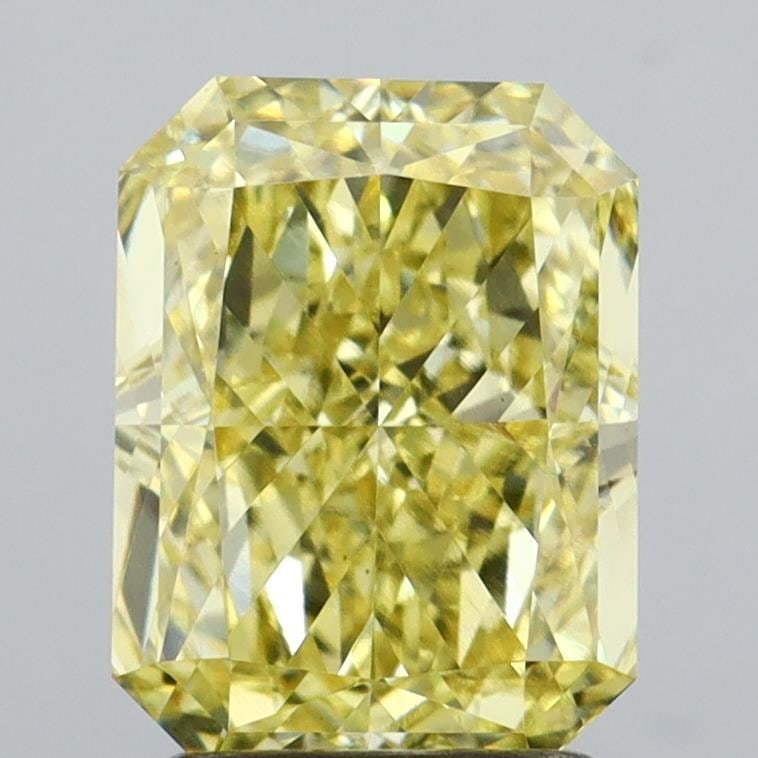 Loose Diamond - RADIANT 2.07ct Fancy Yellow VVS2: Loose Diamond - RADIANT 2.07ct Fancy Yellow VVS2 Source: This is a real non-mined Diamond that has been grown in a lab Shape: RADIANT Carats: 2.07 Color: Fancy Yellow Certification: IGI Video: