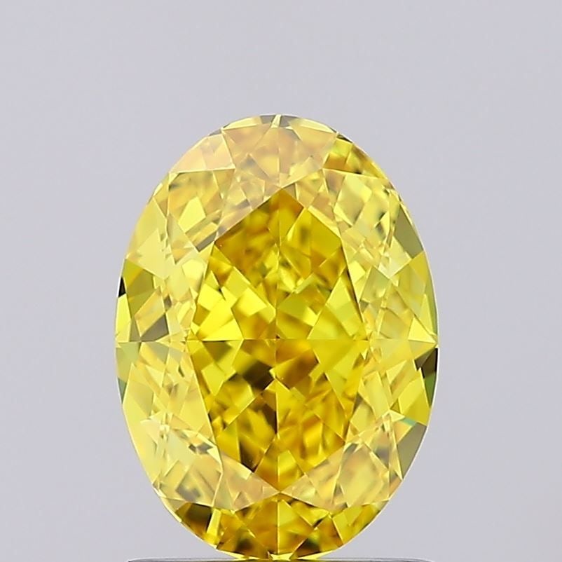 Loose Diamond - OVAL 1.62ct Fancy Vivid Yellow IF: Loose Diamond - OVAL 1.62ct Fancy Vivid Yellow IF Source: This is a real non-mined Diamond that has been grown in a lab Shape: OVAL Carats: 1.62 Color: Fancy Vivid Yellow Certification: IGI Video: