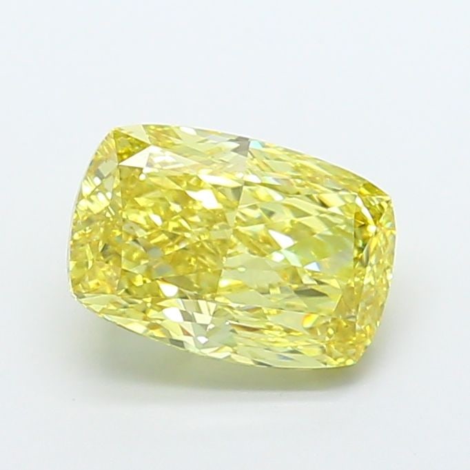 Loose Diamond - CUSHION MODIFIED 5.01ct Fancy Intense Yellow VS2: Loose Diamond - CUSHION MODIFIED 5.01ct Fancy Intense Yellow VS2 Source: This is a real non-mined Diamond that has been grown in a lab Shape: CUSHION MODIFIED Carats: 5.01 Color: Fancy Intense Yellow 