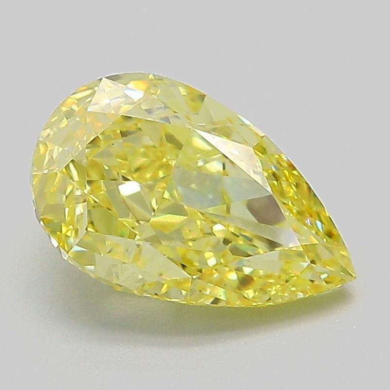 Loose Diamond - PEAR 2.01ct Fancy Intense Yellow VVS2: Loose Diamond - PEAR 2.01ct Fancy Intense Yellow VVS2 Source: This is a real non-mined Diamond that has been grown in a lab Shape: PEAR Carats: 2.01 Color: Fancy Intense Yellow Certification: IGI Vide