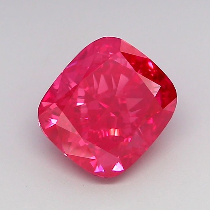 Loose Diamond - CUSHION MODIFIED 2.01ct Fancy Vivid Pink VS2: Loose Diamond - CUSHION MODIFIED 2.01ct Fancy Vivid Pink VS2 Source: This is a real non-mined Diamond that has been grown in a lab Shape: CUSHION MODIFIED Carats: 2.01 Color: Fancy Vivid Pink Certific