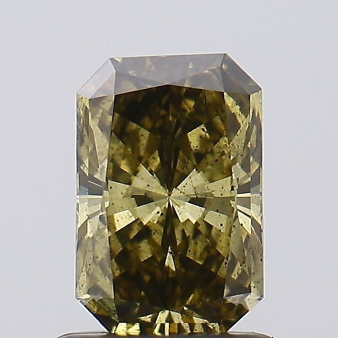 Loose Diamond - RADIANT 0.92ct Fancy Gray Yellow SI2: Loose Diamond - RADIANT 0.92ct Fancy Gray Yellow SI2 Source: This is a real non-mined Diamond that has been grown in a lab Shape: RADIANT Carats: 0.92 Color: Fancy Gray Yellow Certification: IGI Video