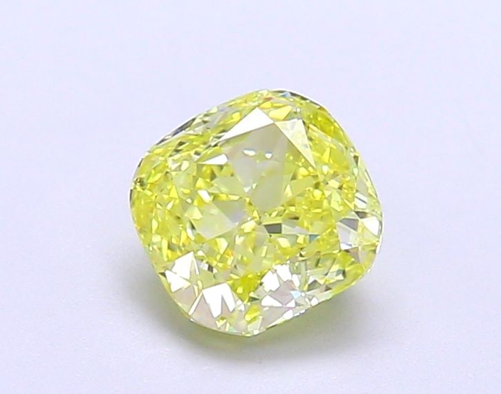 Loose Diamond - CUSHION MODIFIED 1.07ct Fancy Intense Yellow VS1: Loose Diamond - CUSHION MODIFIED 1.07ct Fancy Intense Yellow VS1 Source: This is a real non-mined Diamond that has been grown in a lab Shape: CUSHION MODIFIED Carats: 1.07 Color: Fancy Intense Yellow 