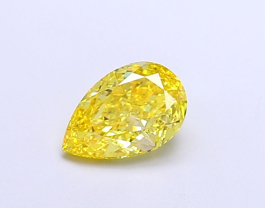 Loose Diamond - PEAR 1.08ct Fancy Vivid Yellow VS1: Loose Diamond - PEAR 1.08ct Fancy Vivid Yellow VS1 Source: This is a real non-mined Diamond that has been grown in a lab Shape: PEAR Carats: 1.08 Color: Fancy Vivid Yellow Certification: IGI Video: