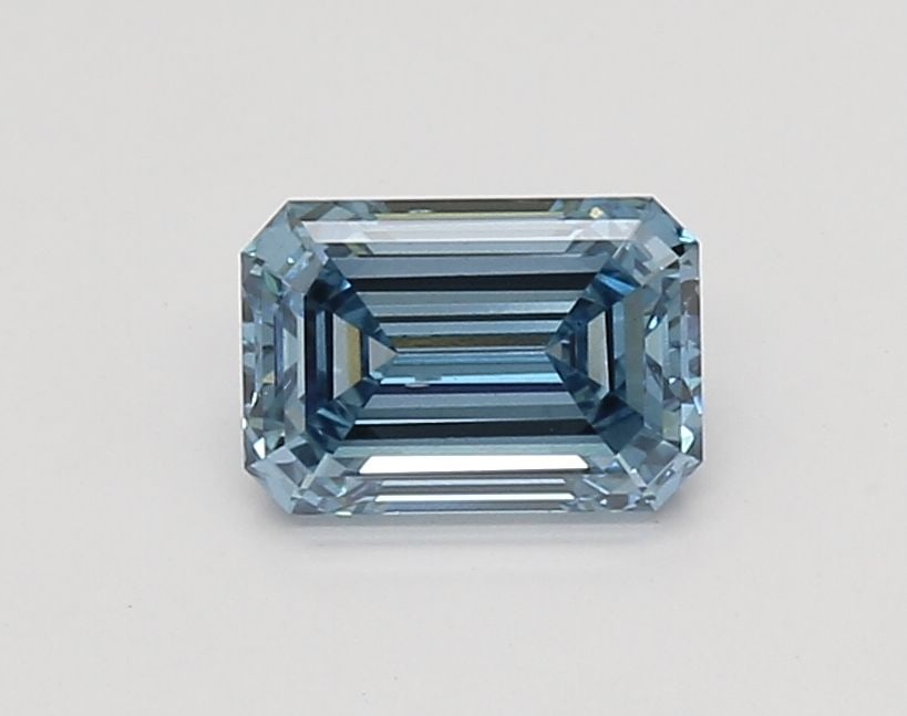 Loose Diamond - EMERALD 1.04ct Fancy Vivid Blue VS2: Loose Diamond - EMERALD 1.04ct Fancy Vivid Blue VS2 Source: This is a real non-mined Diamond that has been grown in a lab Shape: EMERALD Carats: 1.04 Color: Fancy Vivid Blue Certification: IGI Video: