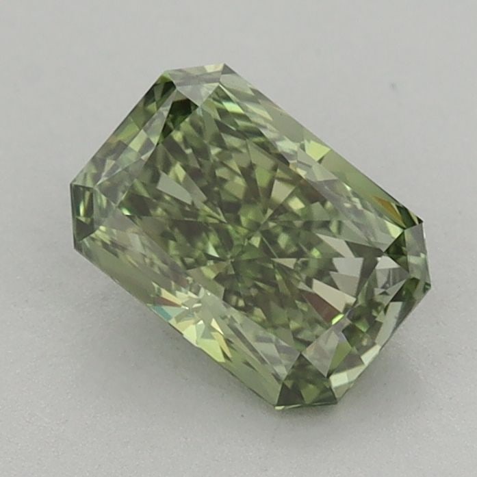 Loose Diamond - RADIANT 1.01ct Fancy Vivid Green VVS2: Loose Diamond - RADIANT 1.01ct Fancy Vivid Green VVS2 Source: This is a real non-mined Diamond that has been grown in a lab Shape: RADIANT Carats: 1.01 Color: Fancy Vivid Green Certification: IGI Vide