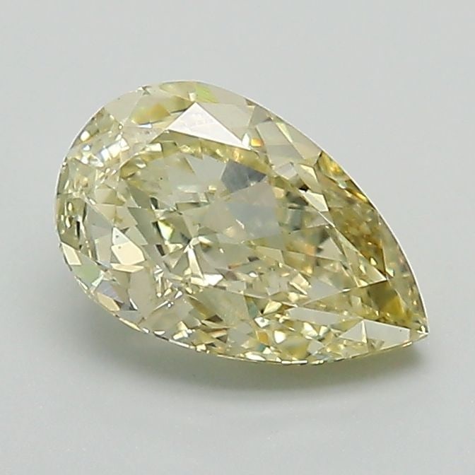 Loose Diamond - PEAR 1.08ct Fancy Yellow VS1: Loose Diamond - PEAR 1.08ct Fancy Yellow VS1 Source: This is a real non-mined Diamond that has been grown in a lab Shape: PEAR Carats: 1.08 Color: Fancy Yellow Certification: IGI Video: