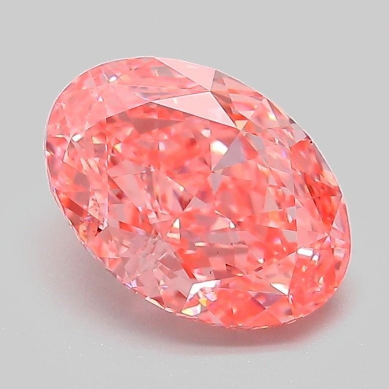 Loose Diamond - OVAL 2.1ct Fancy Vivid Pink VS1: Loose Diamond - OVAL 2.1ct Fancy Vivid Pink VS1 Source: This is a real non-mined Diamond that has been grown in a lab Shape: OVAL Carats: 2.1 Color: Fancy Vivid Pink Certification: IGI Video: