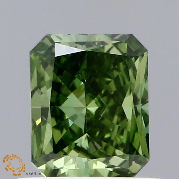 Loose Diamond - RADIANT 0.73ct Fancy Vivid Green VS1: Loose Diamond - RADIANT 0.73ct Fancy Vivid Green VS1 Source: This is a real non-mined Diamond that has been grown in a lab Shape: RADIANT Carats: 0.73 Color: Fancy Vivid Green Certification: IGI Video