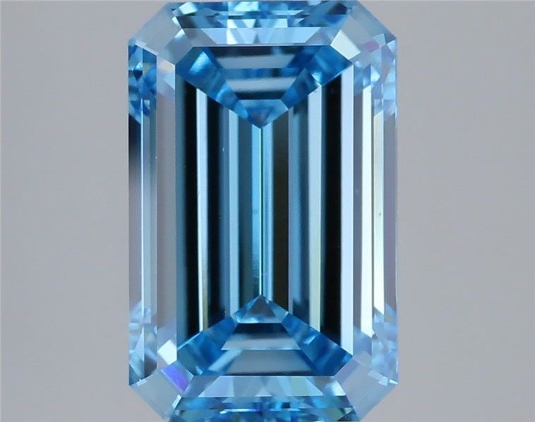 Loose Diamond - EMERALD 4.01ct Fancy Vivid Blue VS2: Loose Diamond - EMERALD 4.01ct Fancy Vivid Blue VS2 Source: This is a real non-mined Diamond that has been grown in a lab Shape: EMERALD Carats: 4.01 Color: Fancy Vivid Blue Certification: IGI Video: