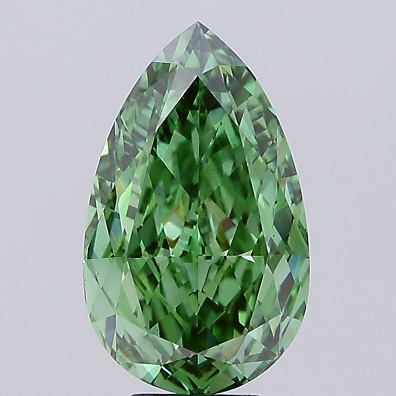 Loose Diamond - PEAR 8.06ct Fancy Vivid Green VS1 (1 of 1)