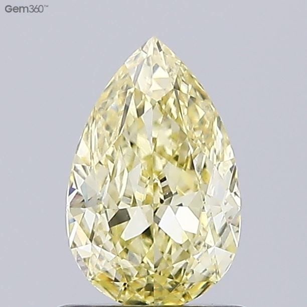 Loose Diamond - PEAR 1.04ct Fancy Intense Yellow VS1: Loose Diamond - PEAR 1.04ct Fancy Intense Yellow VS1 Source: This is a real non-mined Diamond that has been grown in a lab Shape: PEAR Carats: 1.04 Color: Fancy Intense Yellow Certification: IGI Video