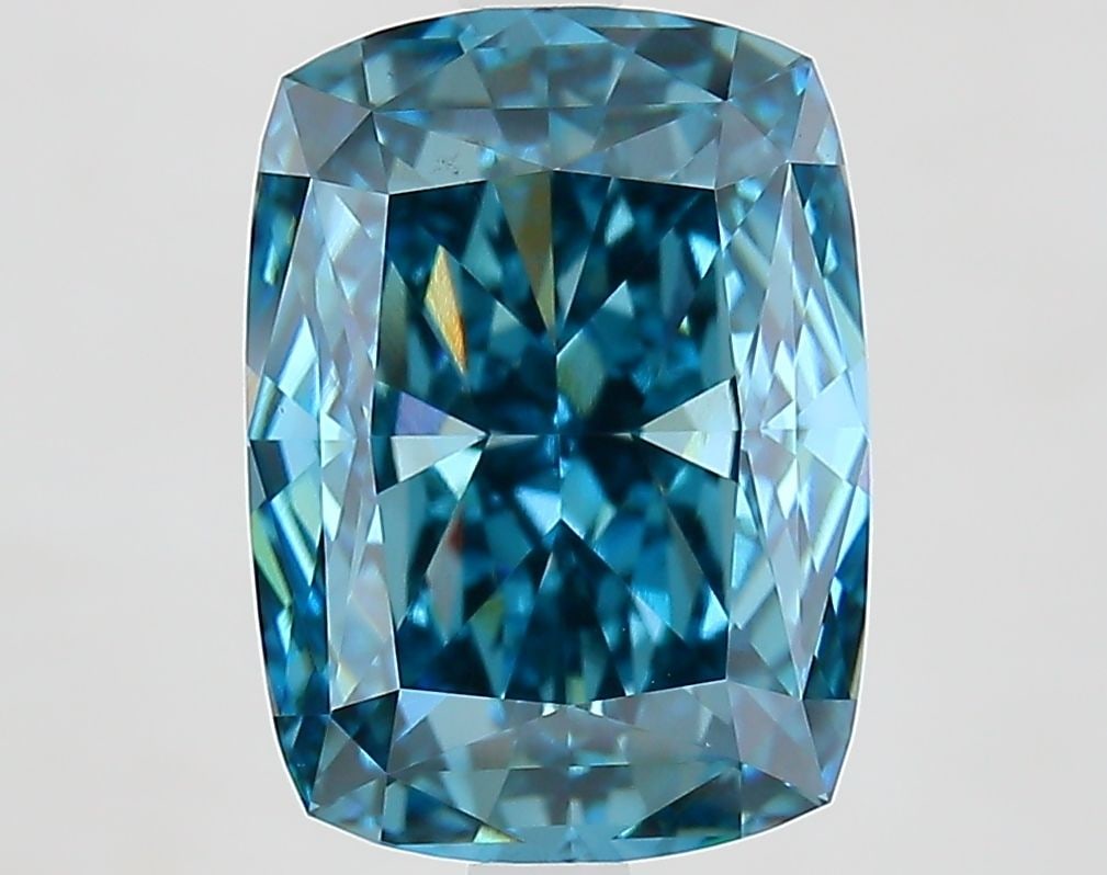 Loose Diamond - CUSHION MODIFIED 5.01ct Fancy Vivid Blue VS1: Loose Diamond - CUSHION MODIFIED 5.01ct Fancy Vivid Blue VS1 Source: This is a real non-mined Diamond that has been grown in a lab Shape: CUSHION MODIFIED Carats: 5.01 Color: Fancy Vivid Blue Certific