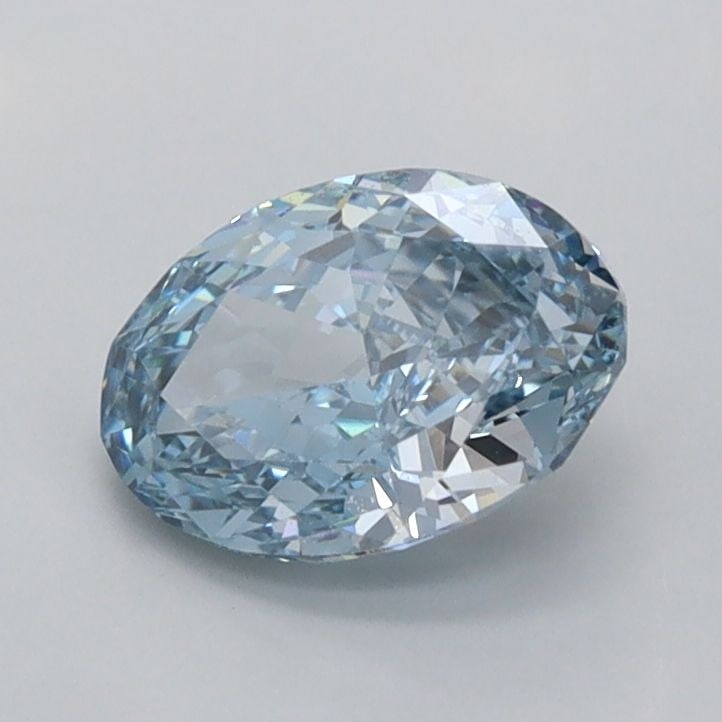 Loose Diamond - OVAL 1.01ct Fancy Vivid Blue VVS2: Loose Diamond - OVAL 1.01ct Fancy Vivid Blue VVS2 Source: This is a real non-mined Diamond that has been grown in a lab Shape: OVAL Carats: 1.01 Color: Fancy Vivid Blue Certification: IGI Video: