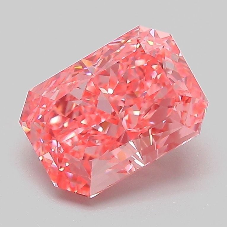 Loose Diamond - RADIANT 2.03ct Fancy Vivid Pink VVS2: Loose Diamond - RADIANT 2.03ct Fancy Vivid Pink VVS2 Source: This is a real non-mined Diamond that has been grown in a lab Shape: RADIANT Carats: 2.03 Color: Fancy Vivid Pink Certification: IGI Video: