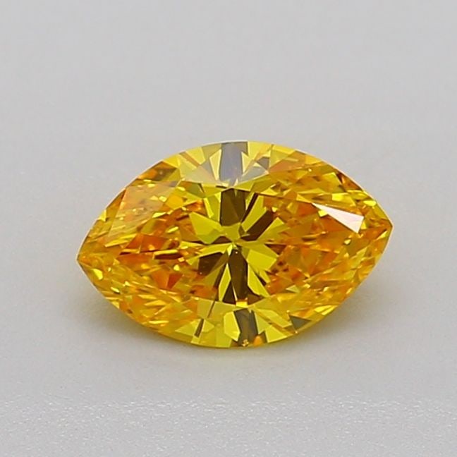 Loose Diamond - MARQUISE 0.6ct Fancy Vivid Yellow VS1: Loose Diamond - MARQUISE 0.6ct Fancy Vivid Yellow VS1 Source: This is a real non-mined Diamond that has been grown in a lab Shape: MARQUISE Carats: 0.6 Color: Fancy Vivid Yellow Certification: IGI Vid