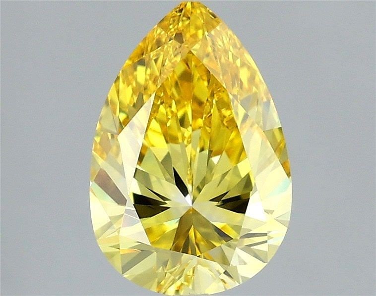 Loose Diamond - PEAR 1.75ct Fancy Vivid Yellow VS1: Loose Diamond - PEAR 1.75ct Fancy Vivid Yellow VS1 Source: This is a real non-mined Diamond that has been grown in a lab Shape: PEAR Carats: 1.75 Color: Fancy Vivid Yellow Certification: IGI Video: