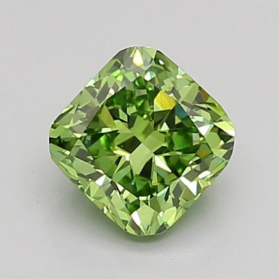 Loose Diamond - CUSHION MODIFIED 1.0ct Fancy Vivid Green VS1: Loose Diamond - CUSHION MODIFIED 1.0ct Fancy Vivid Green VS1 Source: This is a real non-mined Diamond that has been grown in a lab Shape: CUSHION MODIFIED Carats: 1.0 Color: Fancy Vivid Green Certific