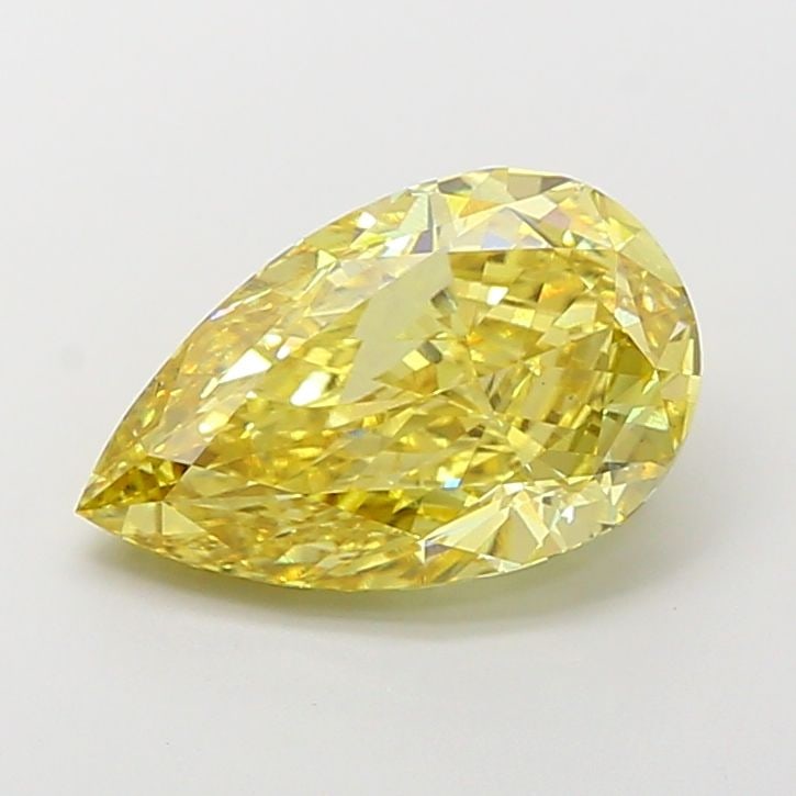 Loose Diamond - PEAR 5.07ct Fancy Vivid Yellow VS2: Loose Diamond - PEAR 5.07ct Fancy Vivid Yellow VS2 Source: This is a real non-mined Diamond that has been grown in a lab Shape: PEAR Carats: 5.07 Color: Fancy Vivid Yellow Certification: IGI Video: