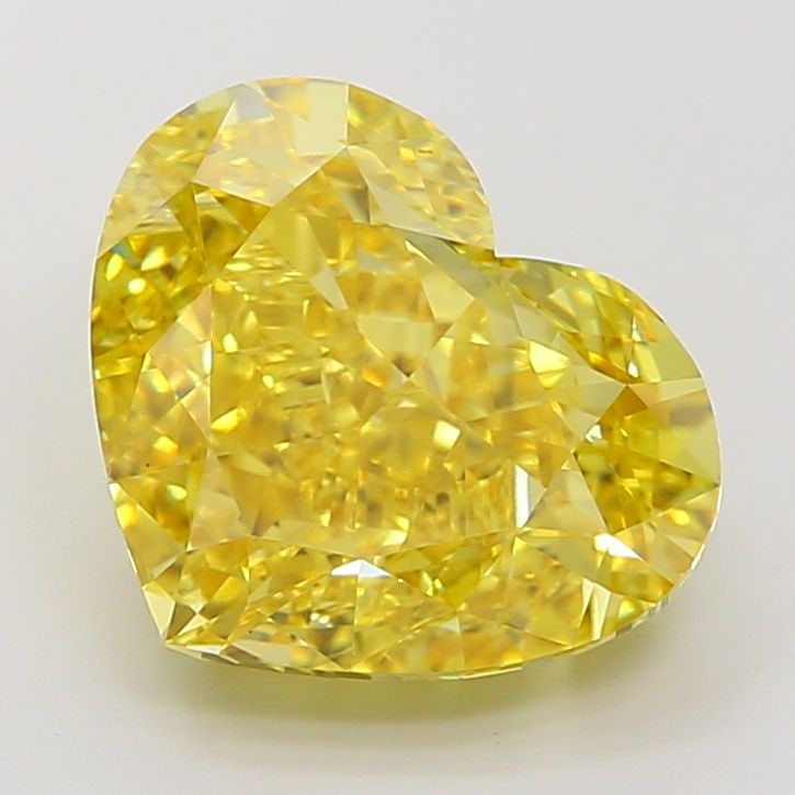 Loose Diamond - HEART 7.02ct Fancy Vivid Yellow VS1: Loose Diamond - HEART 7.02ct Fancy Vivid Yellow VS1 Source: This is a real non-mined Diamond that has been grown in a lab Shape: HEART Carats: 7.02 Color: Fancy Vivid Yellow Certification: IGI Video: