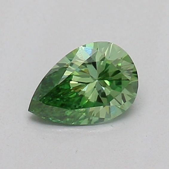 Loose Diamond - PEAR 0.22ct Fancy Vivid Green VVS2: Loose Diamond - PEAR 0.22ct Fancy Vivid Green VVS2 Source: This is a real non-mined Diamond that has been grown in a lab Shape: PEAR Carats: 0.22 Color: Fancy Vivid Green Certification: IGI Video: