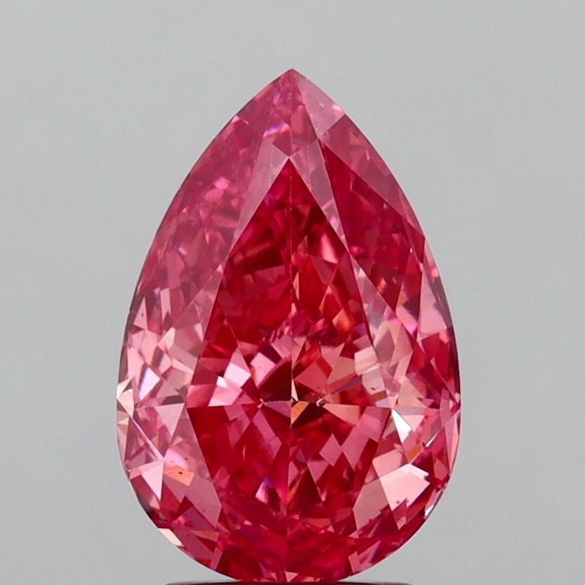 Loose Diamond - PEAR 3.12ct Fancy Vivid Pink VS1: Loose Diamond - PEAR 3.12ct Fancy Vivid Pink VS1 Source: This is a real non-mined Diamond that has been grown in a lab Shape: PEAR Carats: 3.12 Color: Fancy Vivid Pink Certification: IGI Video: