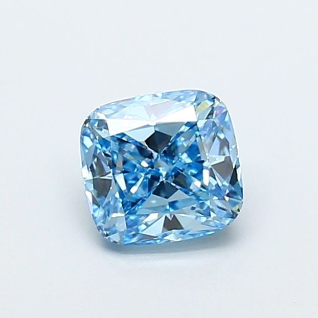 Loose Diamond - CUSHION MODIFIED 1.01ct Fancy Vivid Blue VVS2: Loose Diamond - CUSHION MODIFIED 1.01ct Fancy Vivid Blue VVS2 Source: This is a real non-mined Diamond that has been grown in a lab Shape: CUSHION MODIFIED Carats: 1.01 Color: Fancy Vivid Blue Certifi