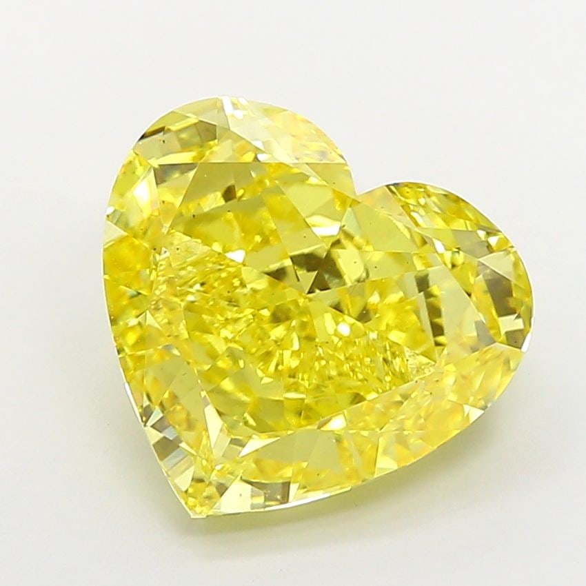 Loose Diamond - HEART 8.02ct Fancy Vivid Yellow VS2: Loose Diamond - HEART 8.02ct Fancy Vivid Yellow VS2 Source: This is a real non-mined Diamond that has been grown in a lab Shape: HEART Carats: 8.02 Color: Fancy Vivid Yellow Certification: IGI Video: