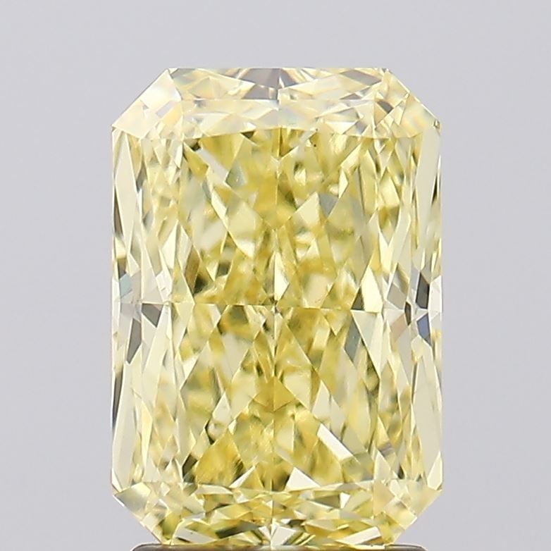 Loose Diamond - RADIANT 2.55ct Fancy Intense Yellow VS1: Loose Diamond - RADIANT 2.55ct Fancy Intense Yellow VS1 Source: This is a real non-mined Diamond that has been grown in a lab Shape: RADIANT Carats: 2.55 Color: Fancy Intense Yellow Certification: IGI